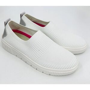 Ryka Stretch Knit Slip-Ons with Re-Zorb Vista White Womens Size 6.5 Lightweight